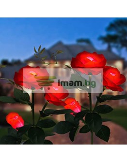 Градинска лед соларна лампа Роза